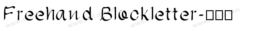 Freehand Blockletter字体转换